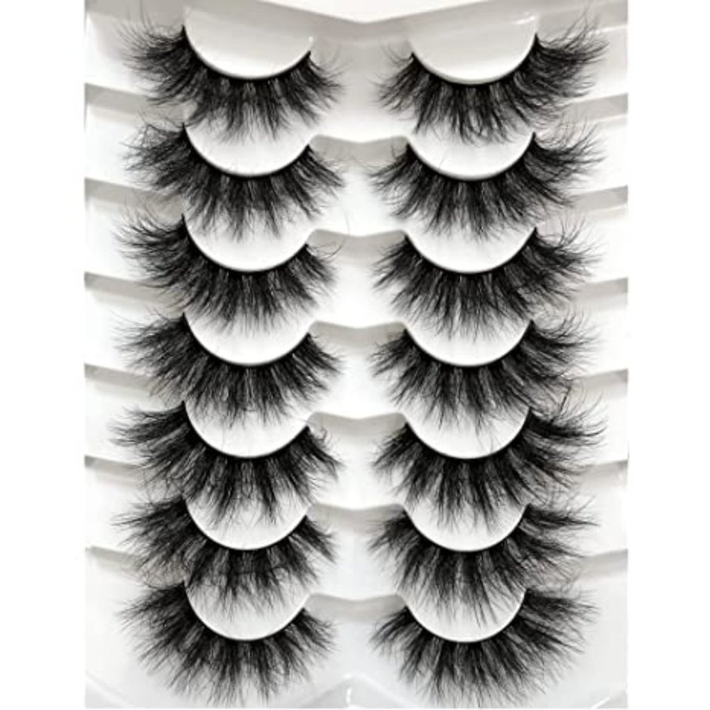 Pooplunch False Eyelashes Cat-Eye Fluffy Faux Mink Lashes